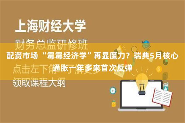 配资市场 “霉霉经济学”再显魔力？瑞典5月核心通胀一年多来首次反弹