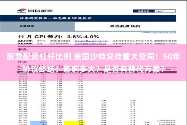 股票配资杠杆比例 美国沙特突传重大变局！50年协议终结！影响多大？是否有替代方案？