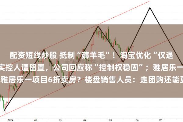 配资短线炒股 抵制“薅羊毛”！淘宝优化“仅退款”；“老百姓”药房实控人遭留置，公司回应称“控制权稳固”；雅居乐一项目6折卖房？楼盘销售人员：走团购还能更低丨大公司动态